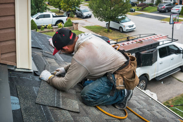 Professional Roof Installation technician working in Christchurch, VA